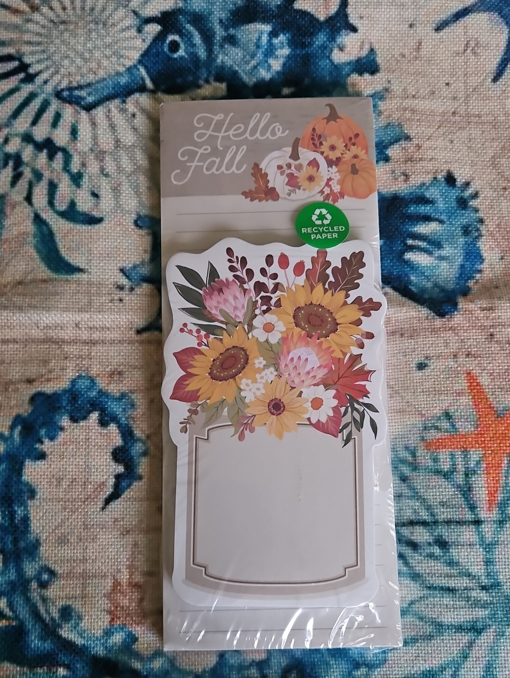 "Hello Fall" Floral Notepads